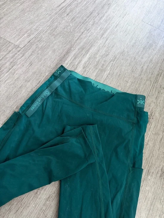 Outdoor voices Teal Green High-Waist Leggings - Picture 2 of 3